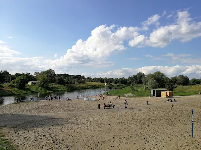 Plaża miejska nad Bzurą